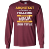 Image of Architect Ninja Job Career Gift T Shirt Student Occupation