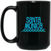 Image of Santa Monica Beach Long Sleeve T-Shirt Waves Surf Tee Shirt