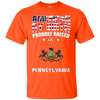 Image of American By Birth Proudly Raised In Pennsylvania Flag Shirt