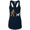 Image of Bigfoot Walking Chihuahua Dog T-Shirt