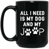 Image of All I need is my dog and my jeep funny dog lover Tee Shirt