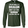 Image of "I'm Actually A Dragon" - Funny Halloween Costume T-Shirt