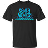 Image of Santa Monica Beach Long Sleeve T-Shirt Waves Surf Tee Shirt