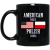 Image of American Born Polish Roots LS T-Shirt Poland USA Flag
