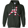 Image of Tee-shirt d'hockey sur glace de drapeau des Etats-Unis américain cadeau sportif patriote