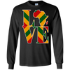 Image of Africa map regae rasta colors Africa map t-shirt