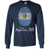 Image of Argentina Shirt 2018 Thumbprint Soccer Flag Design