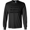 Image of Chubby Tattooed Bearded & Awesome T-Shirt gift for men