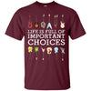 Image of "Important Choices" Electric Guitar Nerd Musician T-shirt