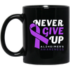 Image of Alzheimer's Awareness Never Give Up Long Sleeve T-Shirt