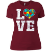 Image of Autism Shirt Love Support Puzzle Heart Autistic Shirt