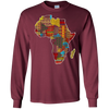 Image of African pride traditional ethnic pattern Africa map t-shirt