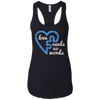 Image of Autism Love Needs no Words Distressed Puzzle Piece T-Shirt