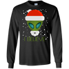 Image of Alien Funny Christmas Tee Shirt I Believe Cute Ufo Gift