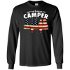 Image of American Camper U.S. Flag Patriotic Camping T Shirt