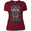 Image of All Men Created Equal Funny Police Officer Shirt