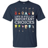 Image of "Important Choices" Electric Guitar Nerd Musician T-shirt