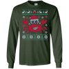 Image of Santa Claws Festive Crab Ugly Christmas Sweater T-Shirt