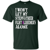 Image of Alzheimer's Awareness T-Shirt For Stepfather Purple Ribbon