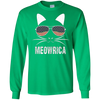 Image of "Meowrica" Patriotic Cat T-Shirt