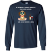 Image of Une femme ne peut pas survivre sur le vin seul chien T-shirt