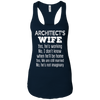 Image of Architect's Wife Funny Wedding Anniversary Gift T Shirt