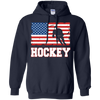 Image of Tshirt de hockey de drapeau américain patriotique