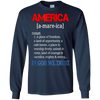 Image of America Patriotic Independence Day Veterans Support T-shirt