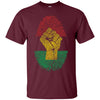 Image of African Pride Fingerprint Black History T-Shirt
