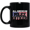 Image of 4th of July TShirt All American Police Officer Father's Day