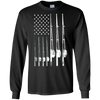 Image of 'Patriotic Fishing USA Flag' Cool Fishing July 4th Shirt