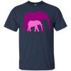 Image of "Mother Daughter Bond" Elephant Herd Parent Child T-Shirt