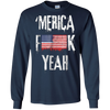 Image of 'Merica Yeah T-Shirt USA Flag 4th July American Patriotic US