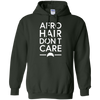 Image of Afro Hair Don't Care Funny T-Shirt