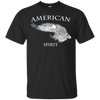 Image of AMERICAN Spirit Bald Eagle Long Sleeve T-shirt B & W Art
