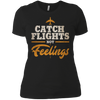 Image of "Catch Flights Not Feelings" Funny Airline Traveler T-shirt