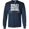 Image of Adult World's Okayest Brother Funny Siblings tee for Brother