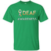 Image of American sign language Deaf Awareness T shirt