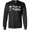 Image of Funny Halloween Wine Lovers Shirt Women Drink Up Witches Tee