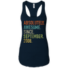 Image of Absolutely Awesome Since September 2008 10th Birthday Shirt