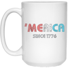 Image of 'Merica Since 1776 Shirt | Cool Retro USA Tshirt for July 4