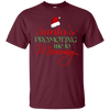 Image of Santas Promoting Me To Mommy Mom Christmas Maternity T-Shirt