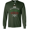 Image of Santa's Favorite Nurse Holiday Christmas Nursing T-Shirt