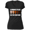 Image of A Woman's Place Is in the Resistance: Feminist T-Shirt