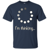 Image of "I'm Thinking" Geek Nerd Computer Programmer Techie T-Shirt