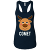 Image of T-shirt Santa Reindeer Comet T-shirt Costume de groupe de Noël