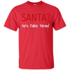 Image of Santa Fake News T-Shirt Trump Joke Funny Christmas Gift