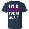 Image of Alzheimer's Awareness Tshirt I Wear Purple For My Aunt