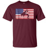 Image of American Wrestling Patriotic T-Shirt with the USA Flag