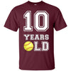 Image of 10 Years Old Softball Birthday Shirt Boy 10th Birthday Tee